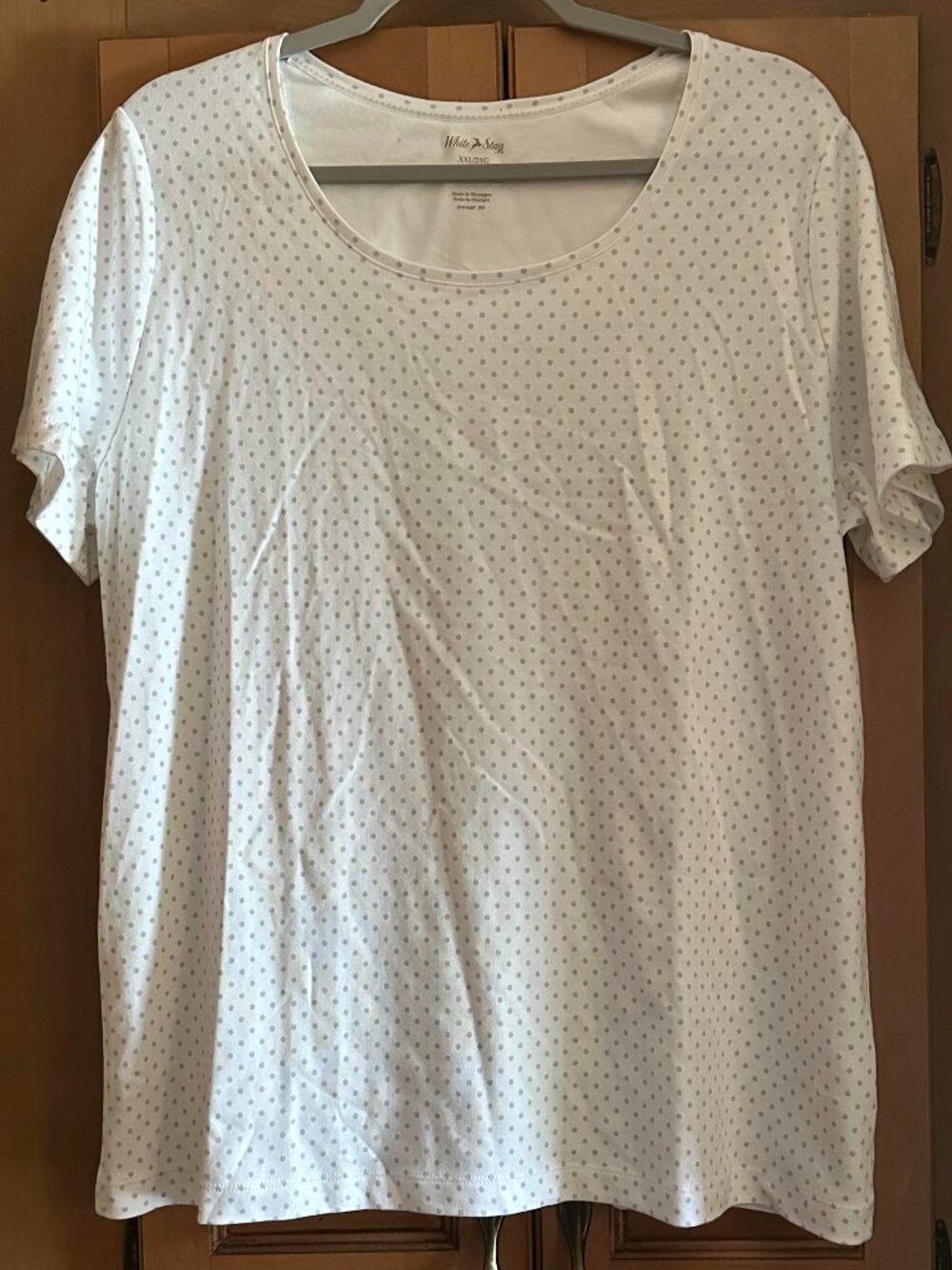 White Stag Women's White and Grey Shirt